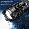 LED Bright Flashlight COB Work Light USB Rechargeable IPX4 Outdoor
