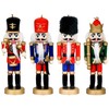 Generisch Nussknacker Weihnachtsdekoration | Holz Nussknacker Soldat | 4er Set
