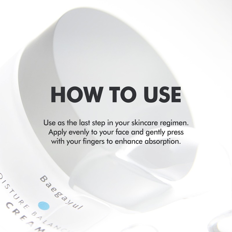 Baegayul Moisture Balancing Cream - Lightweight Face Moisturizer for All