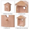Accrie Outdoor Wooden DIY Bird Nest Cage Bird Feeder with
