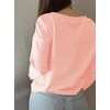 Poetsky Loose Knit Pullover Sweater Waffle Clothing Women Casual Long