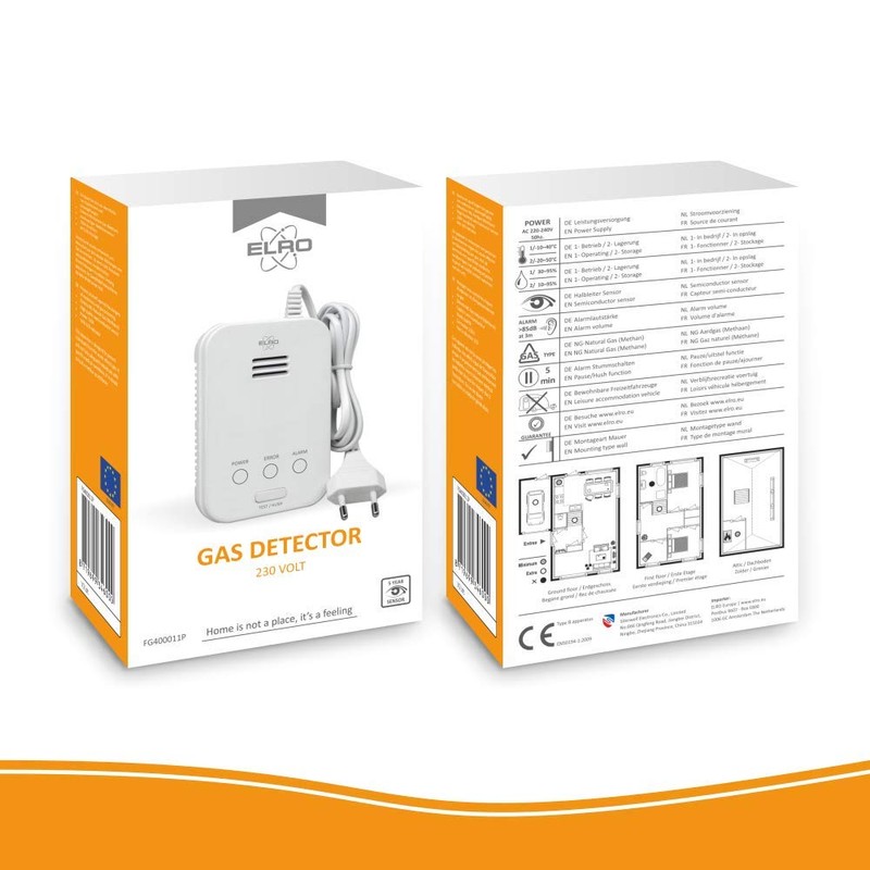 Elro FG4000P Gas Detector, White
