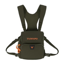 Tuxapo Binocular Harness Chest Pack with Rangefinder Pouch Bino Case for Hunting Hiking Shooting
