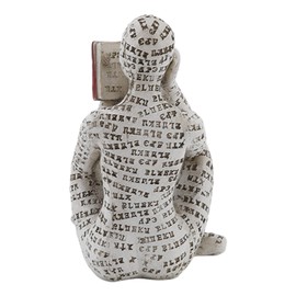 Acouto Resin Reading Woman Figurine, Innovative Lady Reading Pulp Bookcase Ornaments for Home Decor.A Durable Material This Modern Woman When Studying, Modern