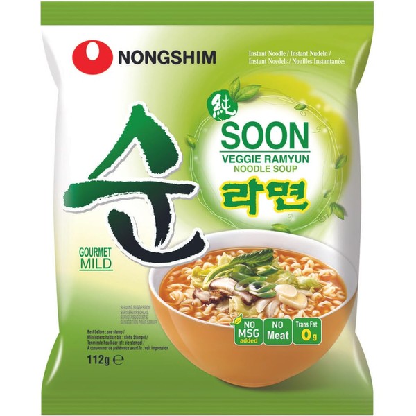 Nongshim Soon Veggie Ramyun (Noodle Soup) 112g
