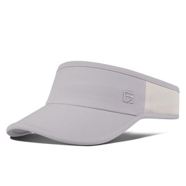 GADIEMKENSD Performance Visor - Stretchy Fabric, Lightweight, Breathable, Suitable for Sun Protection and Outdoor Exercise, Light Grey, 6 3/4-7 1/2