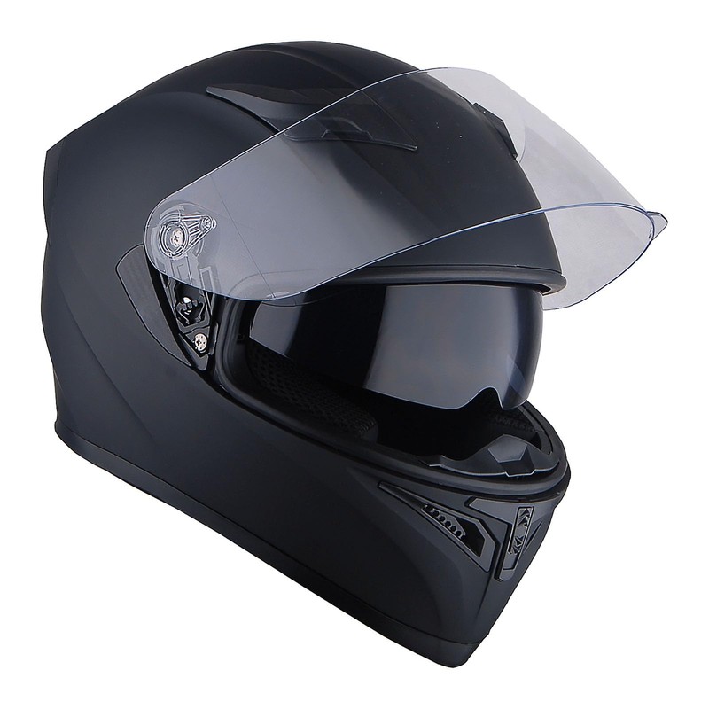 1Storm Motorcycle Street Bike Dual Visor/Sun Visor Full Face Helmet