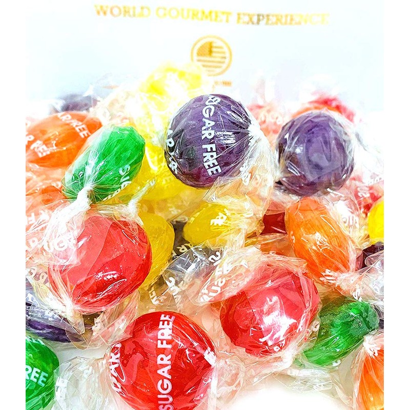 SweetGourmet Sugar Free Assorted Fruit Disks | Bulk Hard Candy