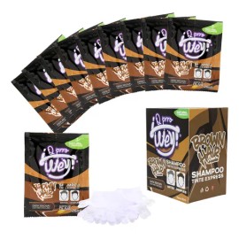 Shampoo Tinte Express Natural, Cabello Castaño Oscuro, 10pz Tono Castaño Oscuro
