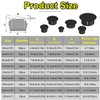 smseace 305pcs 9-Sizes Plastic Hole Plug for Round Holes 1"
