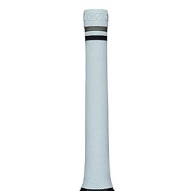 Gunn & Moore GM Cricket Bat Grips | PRO-LITE | Lightweight Premium Rubber for Perfect Balance | Suitable for Virtually All Handle Sizes - 12" Long | 12 Pack | White/Silver/Black