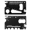 2 Multi-Function Tool Cards, Metal Multi-Function Card, Black Stainless Steel