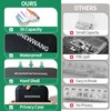 Pill Pouch Organizer,7 Zippered Waterproof Pill Pouches for Travel, Black
