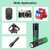 PAOWANG 18650 Rechargeable Battery 3.7V Lithium Batteries 9900mAh Button Top