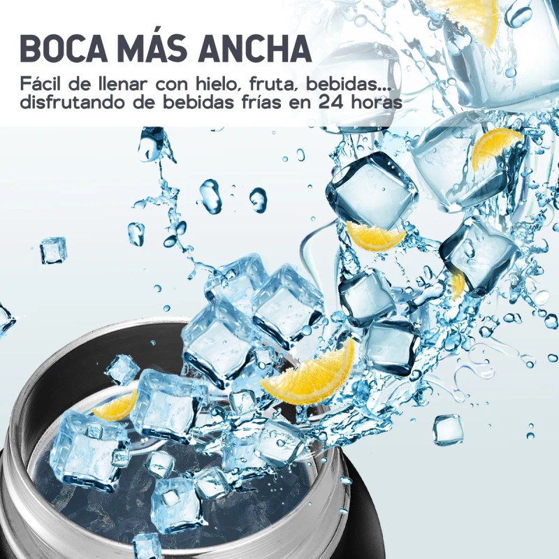 Termo De Acero Doble Pared Inoxidable Con Fría/caliente 40oz