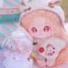 niannyyhouse 20cm Cotton Doll Plush Girl Orange Fried Hair No