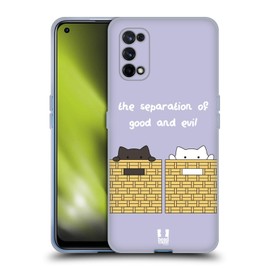 Head Case Designs Good and Evil Ceiling Cat Vs Basement Cat Soft Gel Handyhülle Hülle kompatibel mit Realme X7 5G