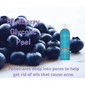 ANN WEBB Blueberry Glycolic Mask - All Natural Fruit enzyme Mask with Antioxidants and Glycolic Acid. Exfoliating Peel that leaves skin glowing. Weekly at home Mask/Peel.(2oz)
