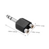 Kisangel 3pcs RCA to Audio Adapter Y Splitter Converter for