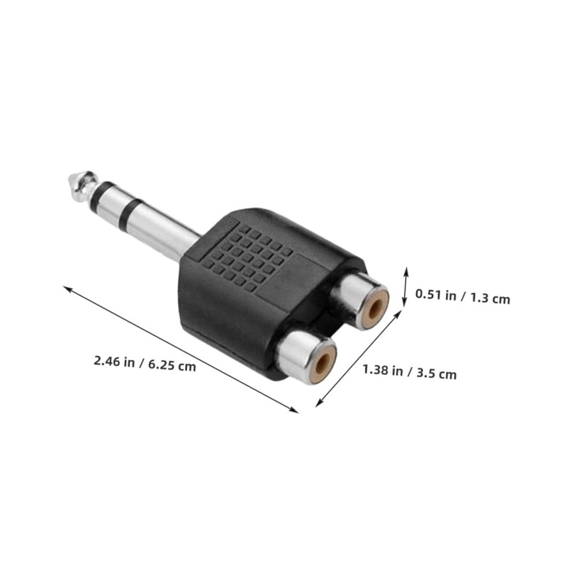Kisangel 3pcs RCA to Audio Adapter Y Splitter Converter for