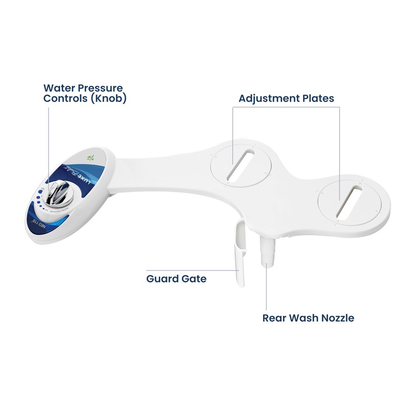 LUXE Bidet NEO 110 - Single Nozzle, Non-Electric Bidet Attachment