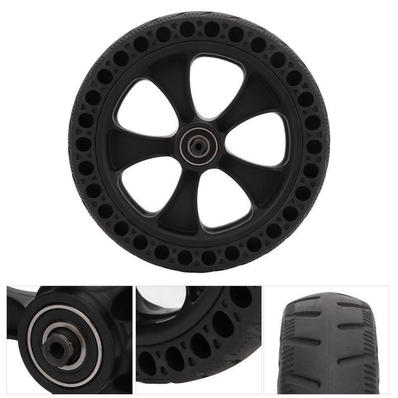 Electric Scooter Solid Rear Wheel Tire Assembly With Wheel Hub