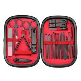 Kamaleju - Professional Nail Clippers, 22-Piece Manicure - Pedicure Set, Stainless Steel Tools, Travel, Beauty, Nail Care Kit for Home and Travel