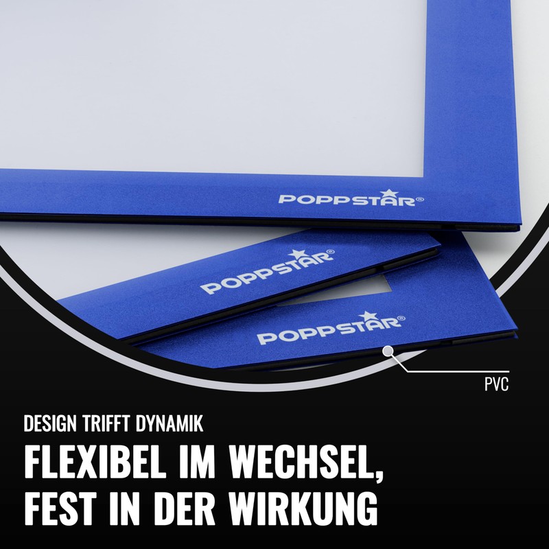 POPPSTAR 5x Magnetic Information Frames A4 Height 32.4 cm Width