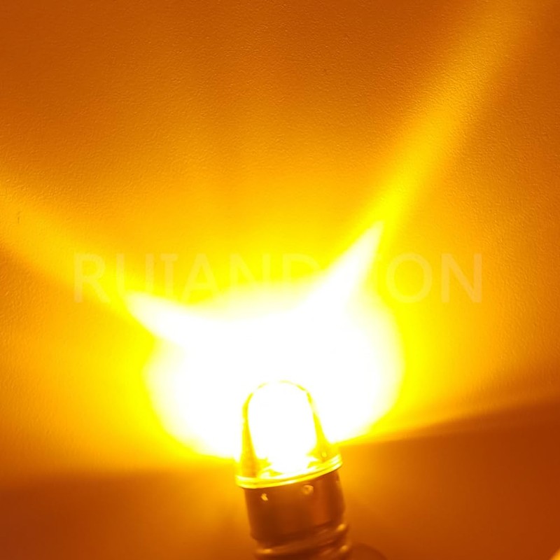 Ruiandsion E10 Screw Base LED Bulb 18V Super Bright Yellow