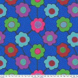 Kaffe F. Collective Floral Connections Blue PWBM099.Blue 100% Cotton 45" Wide Sold by The Yard