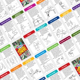 Funwares Original 272 Outdoor Minute of Fun Games - Minute to Win It Family Party & Travel for Kids & Adults, 2-12 Players! Ready to Play Right Out of The Box!