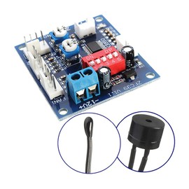 Hailege DC 12V 5A PWM PC CPU Fan Temperature Control Speed Controller Board Speed Controller Temperature Probe Buzzer