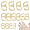 Grosion 14Pcs Oval 8 Finger Splint,Waterproof Ring Splints for Hypermobility,Trigger