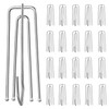 40Pcs Curtain Pleat Hooks for Drapes, Drapery Pins Drapery Hooks