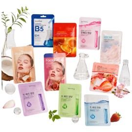 Pack 40 Mascarillas Faciales Coreanas Hidratantes Skinova