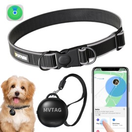 Aoikoy Dog Tracker - Global GPS Location with No Monthly Fees - Adjustable Size for Small, Medium & Large Dogs - IP67 Waterproof Dog Tracker for Outdoor Adventures (IOS ONLY)