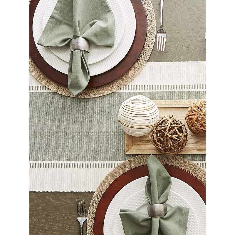 DII Solid Napkin Set Collection, 20x20, Artichoke, 6 Piece