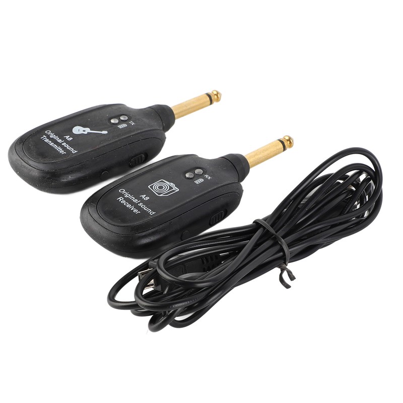 Wireless Guitar System Receiver Transmitter Audio Transmission System Accessory Set