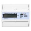 Rail Energy Meter 3Phase 4Wire 7P LCD Down‑in Down‑out Portable