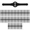 Lotsdonxia 50 Pcs String Trimmer Head Blades Replacement Durable Plastic