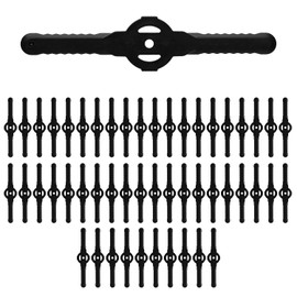 Lotsdonxia 50 Pcs String Trimmer Head Blades Replacement Durable Plastic Lawn Mower Blades Easy-to-Install Weed Cutter Head for Garden, Yard, and Lawn Maintenance