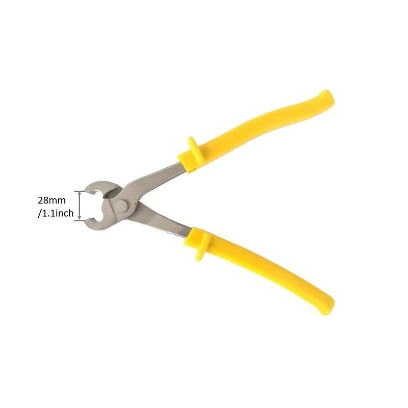 J-Clip Plier for Cage, Gabions, Fencing Making/Reparing, Straight-Nose Wire Clip