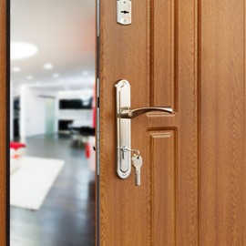 Cylinder Lock Front Door Lock - Knob Cylinder Lock Cylinder with Knob, Zinc Alloy Security Lock Front Door and 3 Keys