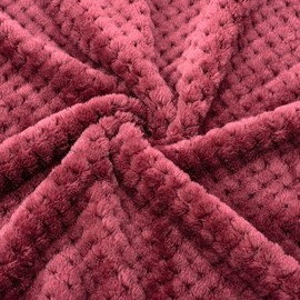 Fuzzy Blanket or Fluffy Blanket for Baby, Soft Warm Cozy Coral Fleece Toddler, Infant or Newborn Receiving Blanket for Crib, Stroller, Travel, Decorative (28Wx40L, XS-Coral Red)