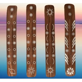 Original Satya Nag Champa Incense Sticks | with AMD Nexus Incense Sticks Holder | x4 pack | for Aromatherapy, Spa, Yoga, Meditation and Relaxation (Sandalwood)