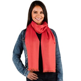 Inca Fashions Women's Baby Alpaca Oversized Scarf & Shawl for Every Season - 70% BABY ALPACA & 30% SILK (Imperial)
