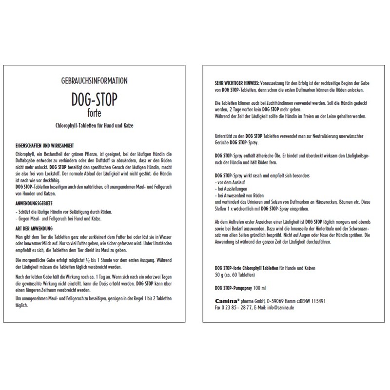 Dog-Stop Forte Tabletten 60 Stück