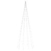 vidaXL LED Christmas Tree for Flagpole, 550 LEDs, Warm White,