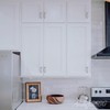 Alzassbg 6 Pack White Marble Zinc Alloy Cabinet Pulls, 3-3/4