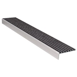 Stair Nosing, Black, 48in W, Extruded Alum